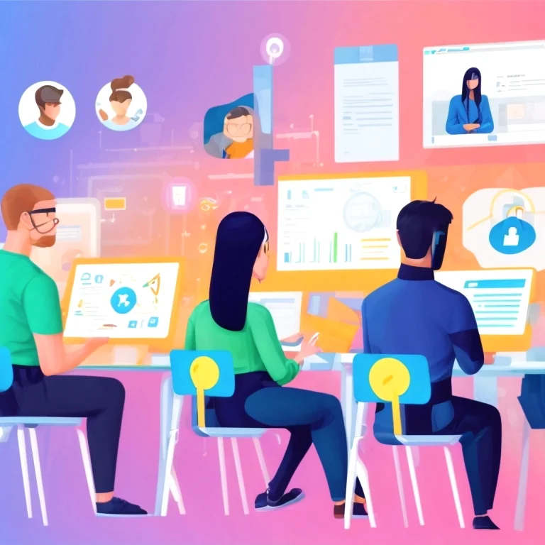 オンラインセキュリティ学習のイメージ